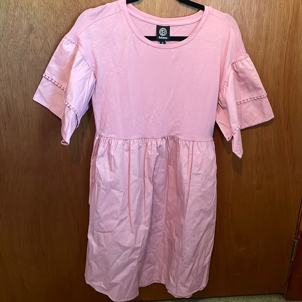 Bobeau size small blush pink dress